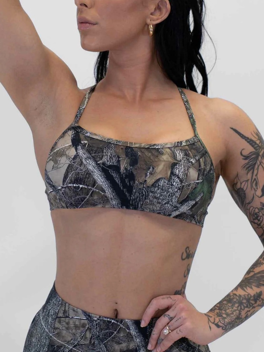 Vital Apparel- Camo Print Sports Bra and Leggings Set - Picture 3 of 5
